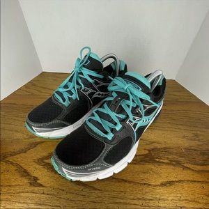 Saucony Women’s Size 9.5 Grid Mystic Black Teal Running Shoes S15248-10